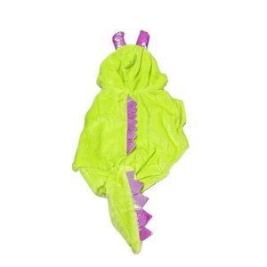 Dog Dinosaour Costume, Green and Purple Pet Halloween Costume, Size Small